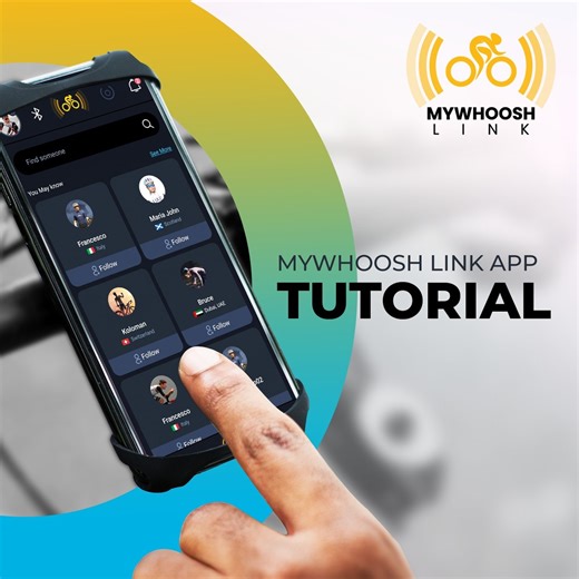 MyWhoosh Link App – your go-to companion for #indoorcycling on #MyWhoosh. Elevate your training with our newly launched app. Watch the tutorial video now! #MyWhooshLink #Virtualcycling #companionapp | MyWhoosh