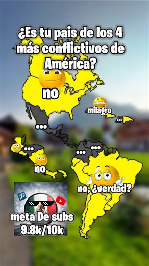 ¿tu país es de los 4 países más conflictivos de América? ⚔️