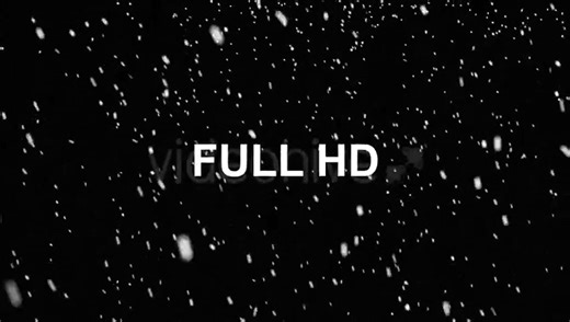 Realistic Falling Snow Animation with Transparent