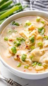 Restaurant Style Wonton Soup #recipe #soup #dinner #cooking
