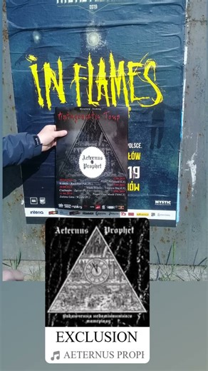 AETERNUS PROPHET -IN FLAMES BAND POSTER 2019
