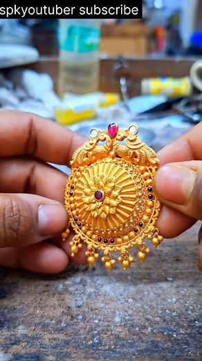 524K views · 6.3K reactions | Make a PINK Stone Pendant with 24k Gold...