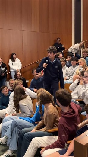 New Canaan Country School on Instagram: "Beatboxing legend @sungbeats brought rhythm, energy, and pure fun to the Auditorium today! His interactive performance had Middle and Upper School students clapping, cheering—and even shake, shake, shaking to a Taylor Swift favorite. Kudos to all the students who took the mic. Fearless. Fun. Full of courage. #taylornation #musiceverywhere #happyschool #learnbydoing #taylorswift #teachersofinstagram"