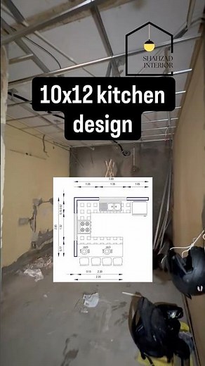 Best Layouts for 10x12 Kitchen design 2026 ✨#shahzadinterior #home #kitchen
