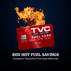 🔥 Red-hot fuel savings! Save an average of 55¢ per gallon with the only fuel card that comes with legal protection for CDL drivers. 🚛💰 No credit checks, no load fees—just savings. Free with any premium TVC Pro-Driver membership! | TVC Pro-Driver