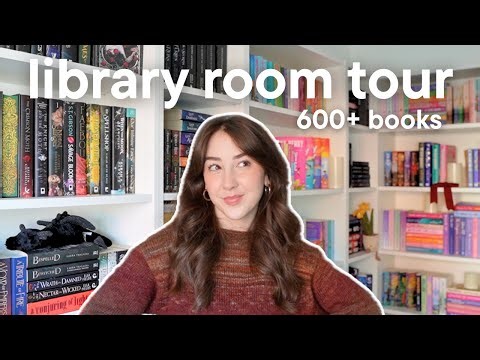 library room tour🛠️📖✨ every single book i own! (bookshelf tour, 600+ books)