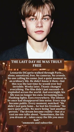 THE LAST DAY HE WAS TRULY FREE