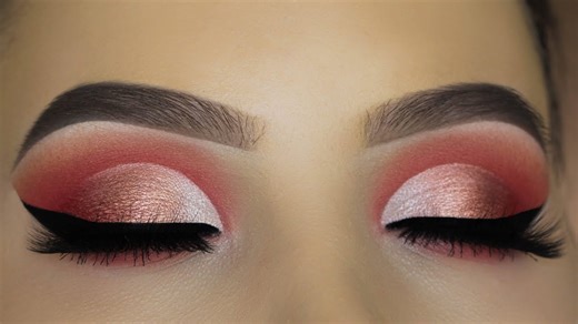 Peachy eye makeup tutorial using $6 palette?