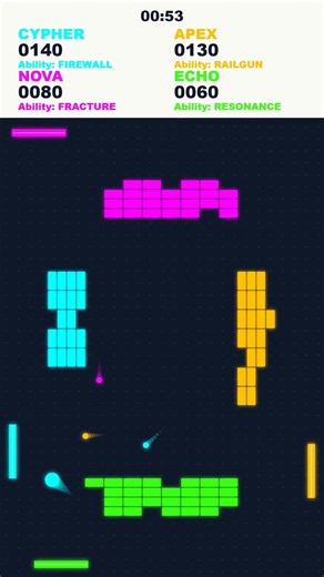 BREAKOUT WARS #coding #animation #algortihm #satisfying #breakoutwars #programming #bruh