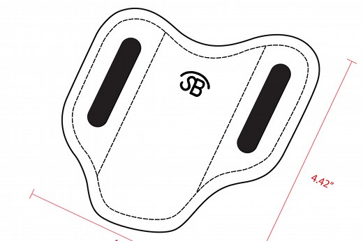 No.87 | Leather Trapper Knife Sheath (Digital Pattern)