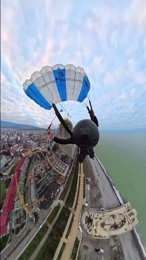 BASE Jumping the Tallest Crane in Georgia 🇬🇪