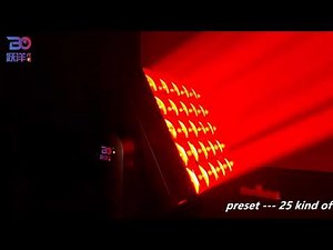 Model:2540:5x5 matrix 40W led zoom+wash+strobe+beam+pixel led moving head video showing