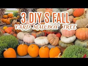 🍁3 DIYS~FALL MAILBOX + FRONT YARD + AUTUMN TREE!! 🍁 I Love Fall ep 18 Olivia's Romantic Home DIY