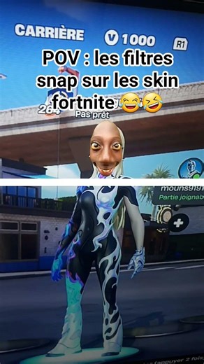 POV : les filtres snap sur les skin fortnite 😂🤣