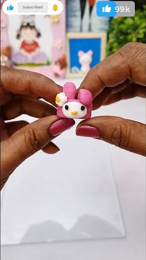 Cute Mini Bunny Ring 💗 | Kawaii Clay Jewelry | Tiny Clay Craft