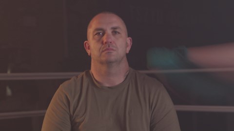 Darryl Gardiner in boxing ring