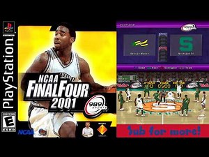 NCAA Final Four 2001 PS1 – Full Gameplay | Classic College Basketball Game on PlayStation