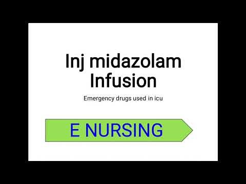 Inj midazolam infusion,Midaz injection, Midazolam inj