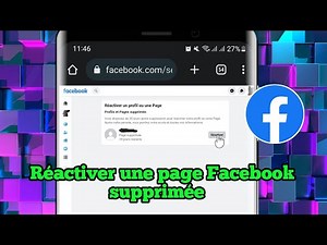 Comment réactiver une page Facebook supprimée.