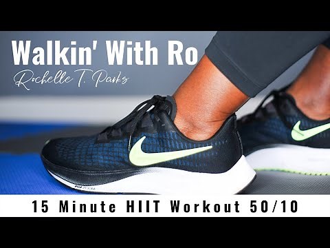 HIIT 15 Minute Low-Impact Workout | Walkin' With Ro | 50/10 | Rochelle T Parks