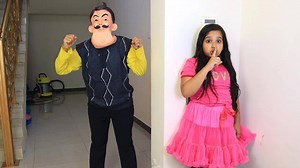 شفا تريد تكون صديقة الجار الغاضب ! Shfa try to be a friends with Hello Neighbour | Baby Shfa Show