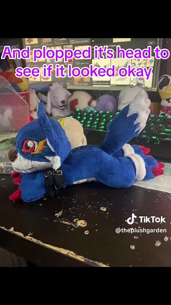 I really do want to know what you think of this digi wolf 🥺 . . . #digimon #digimonplush #loogamon #wolf #wolfplush #behindthescene #plushtoys #theplushgarden #plushie #workinprogress #bts #wolfdogsoftiktok
