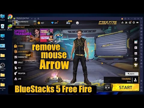 How To Remove Mouse Cursor In Bluestacks 5 Free Fire [2022] || Solve Arrow Problem In bluestacks 5