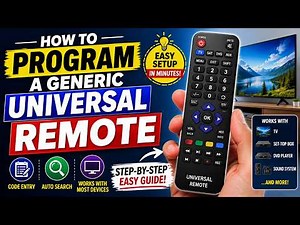 How to Program a Generic Universal Remote in 2 Minutes ( Step by step guide 2026 )