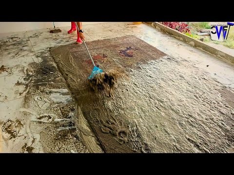 How to clean mud from your large carpet? Easy tricks!