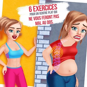 Exercices pour un ventre plat qui ne vous feront pas mal au dos