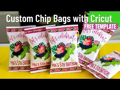 The Best Custom CHIP BAG Tutorial: How to Design & Assemble CHIP BAGS with Cricut {{FREE TEMPLATE}💥