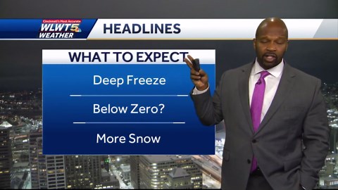 Snow moves out but frigid temps arrive