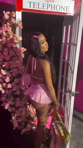 wow ebony beauty pawg show lingerie pink #tiktok #pink #trend #viral #xxxx #cute #asmr #shorts #ai
