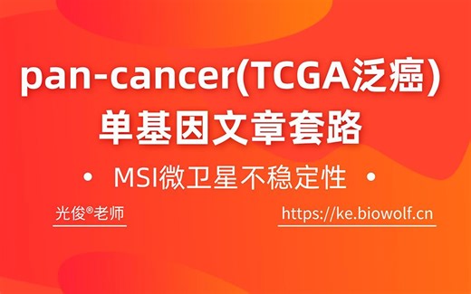 【生信自学网】-课程试学-TCGA数据库泛癌pan Cancer单基因文章套路生信视频课程