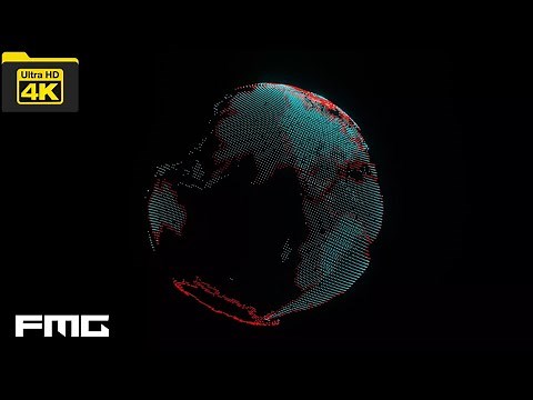 4K Video | A hologram of the earth | No Copyright Loop Video Background | No Copyright Stock Video