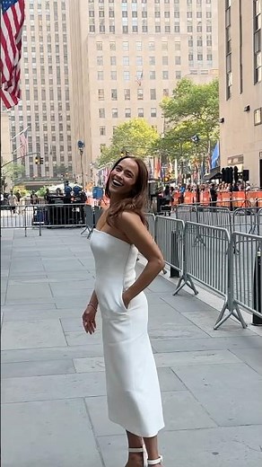 Paula Patton shines in summer white at Finding Faith press! #paulapatton #summerfashion #whitedress