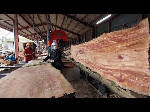 #41【製材】3トンの巨木！！！☆後編☆ カメハメ波炸裂！？ 3 tons of giant tree!! machilus thunbergii ☆latter part☆