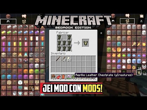 JEI ADDON Para Minecraft pe | Just Enough Items mod Minecraft bedrock 1.17