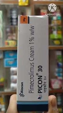 uses about picon 30 gm cream. Pimecrolimus cream 1% w/v cream. Benifits side effects..