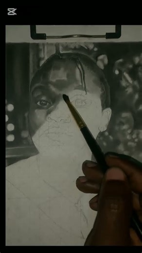 How to reduce shine of graphite in hyper Realistic drawing SUBSCRIBE 🔔#art #fyp #sketch