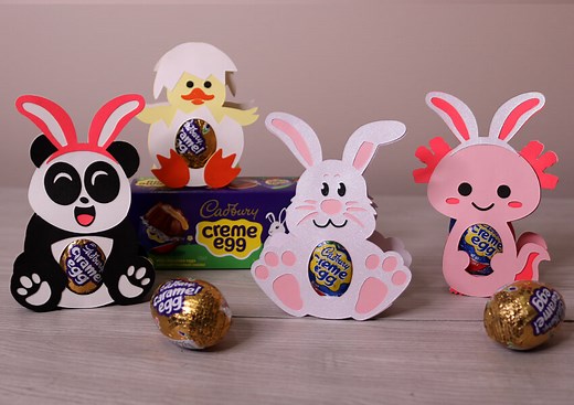 Easter Bunny Egg Holder SVG - Free SVG Files