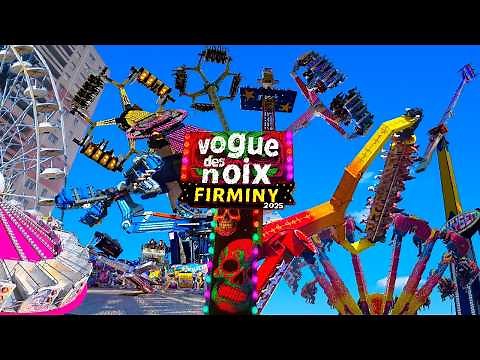 Une fête foraine GÉANTE de 2km avec plus de 30 manèges à sensation ! Firminy 2025