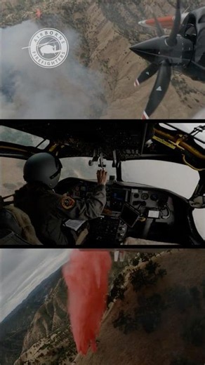 What it’s Like to Fly an Air Tanker Over a Wildfire #wildfire #cockpit #pilot