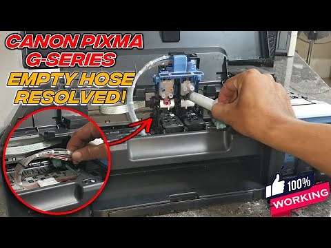 Canon Pixma G-Series Printer Empty Ink Tube Solution.