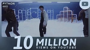 ทุกคนตบมือ 👏👏👏 “PYTHON” ยอดวิว 10 ล้านวิว ทุกคนเก่งมากกกในเวลา 9 วันเท่านั้น และยังเป็นเพลงมาแรงในอันดับ 1 บน YouTube อีกด้วย GOT7 - PYTHON https://youtu.be/4d5C_PQl8Tg — #GOT7 #갓세븐 #GOT7_PYTHON ข้อมูลจาก Cr.GOT7STATS | Yugyeom GOT7