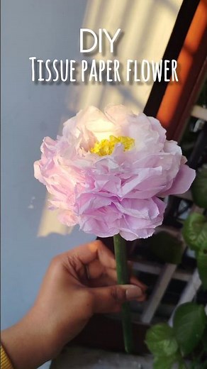 DIY Tissue Paper Flower 🌸 | Easy Paper Flower Craft