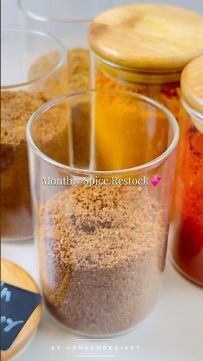 Monthly Spice Restock Routine 🌶️ | Fresh Masala = Better Taste Instantly!