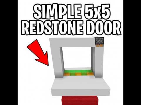 Simple and compact 5x5 piston door