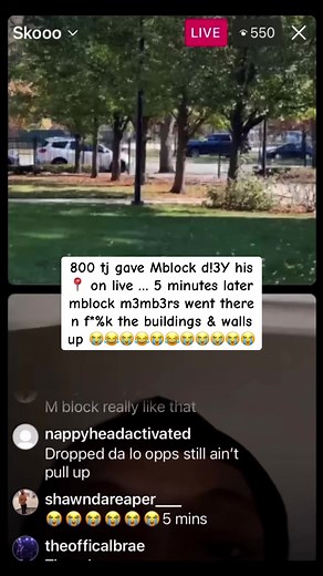 Mblock d!3 y and 800 Tj links up on ig live for a friendly convo 😭💯 #mblockdiey #800tj #vonoff1700 #fullychop #lilscoom89