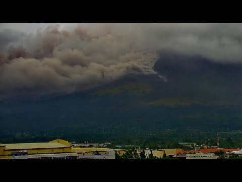 Feb 9, 2026: Mayon Volcano Unleashes Large Pyroclastic Density Currents (PDCs) During Rainstorm